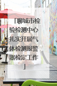 聊城市检验检测中心扎实开展气体检测报警器检定工作