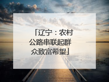 辽宁：农村公路串联起群众致富希望