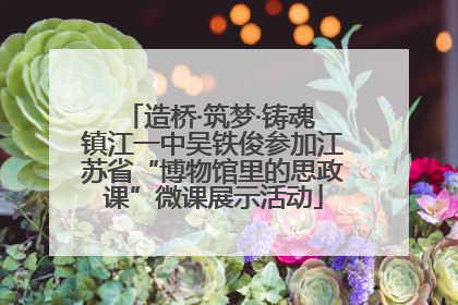 造桥·筑梦·铸魂 镇江一中吴铁俊参加江苏省“博物馆里的思政课”微课展示活动