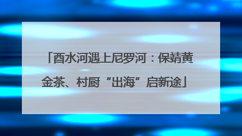 酉水河遇上尼罗河：保靖黄金茶、村厨“出海”启新途