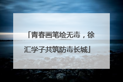 青春画笔绘无毒，徐汇学子共筑防毒长城