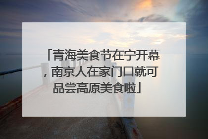 青海美食节在宁开幕，南京人在家门口就可品尝高原美食啦