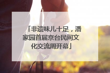 非遗味儿十足，潘家园首届京台民间文化交流周开幕