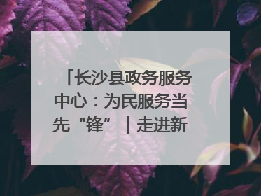 长沙县政务服务中心：为民服务当先“锋”｜走进新时代“雷锋传人 长沙榜样”