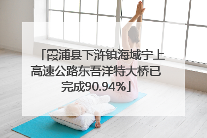 霞浦县下浒镇海域宁上高速公路东吾洋特大桥已完成90.94%