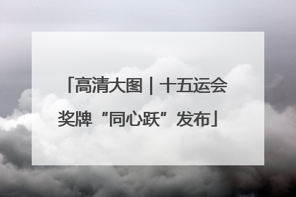高清大图｜十五运会奖牌“同心跃”发布