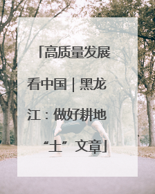 高质量发展看中国｜黑龙江：做好耕地“土”文章