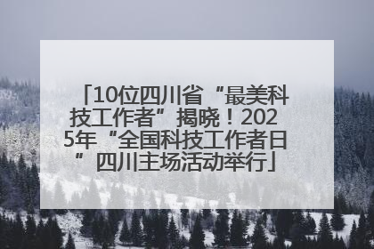 10位四川省“最美科技工作者”揭晓！2025年“全国科技工作者日”四川主场活动举行
