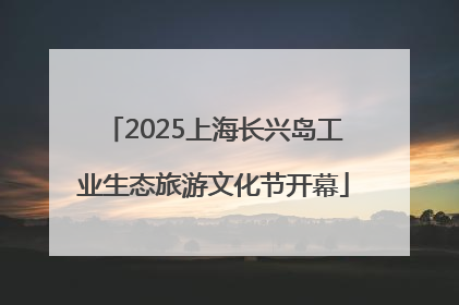 2025上海长兴岛工业生态旅游文化节开幕