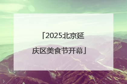 2025北京延庆区美食节开幕