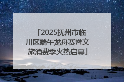 2025抚州市临川区端午龙舟赛暨文旅消费季火热启幕