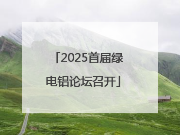2025首届绿电铝论坛召开
