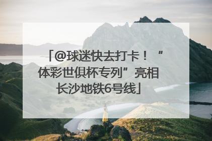 @球迷快去打卡！“体彩世俱杯专列”亮相长沙地铁6号线
