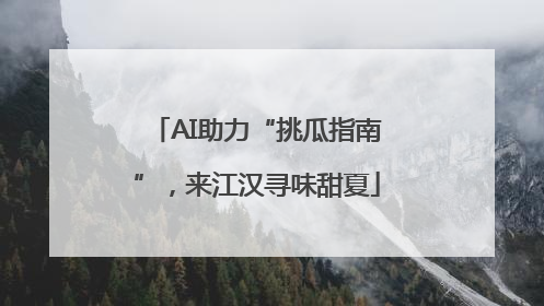 AI助力“挑瓜指南”，来江汉寻味甜夏