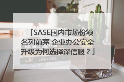 SASE国内市场份额名列前茅 企业办公安全升级为何选择深信服？